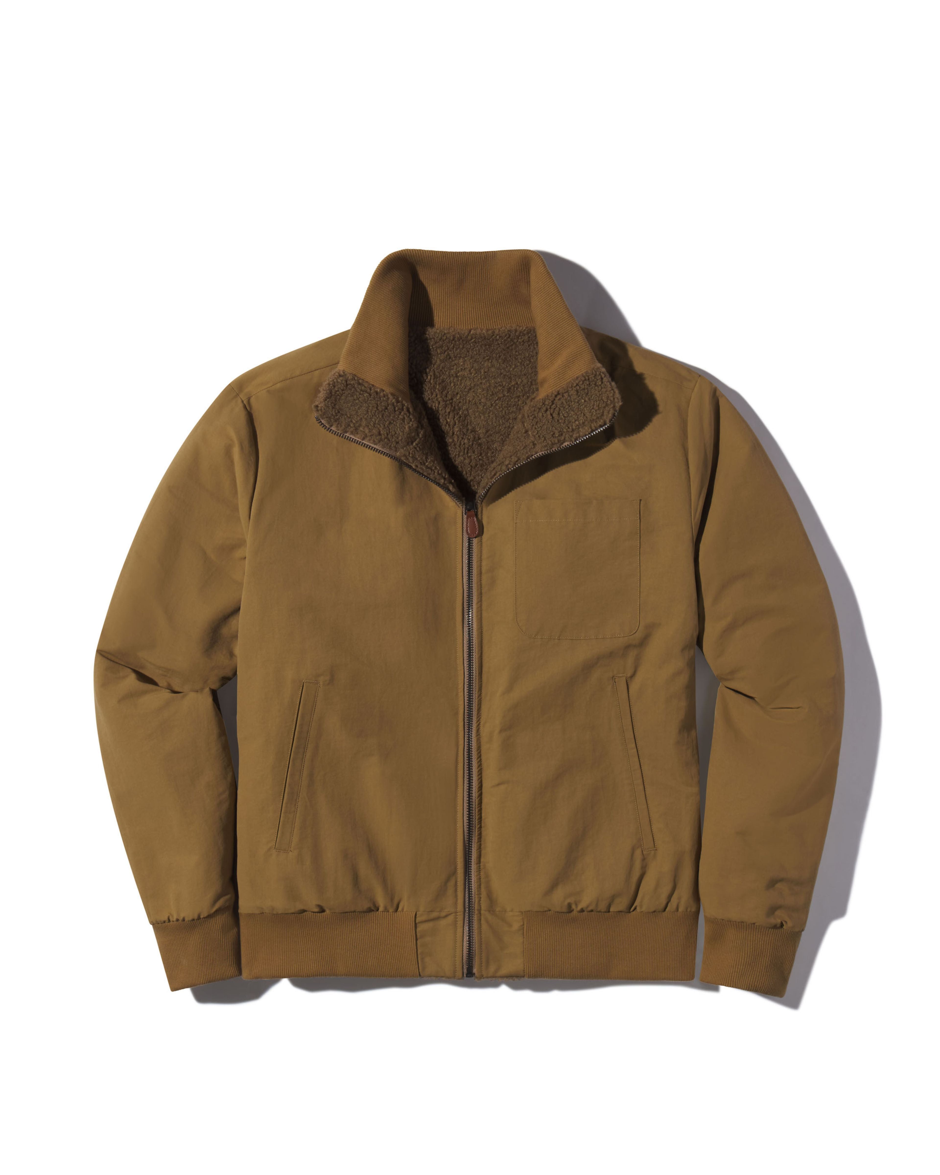 Sherpa Reversible Full Zip Jacket  - Canteen