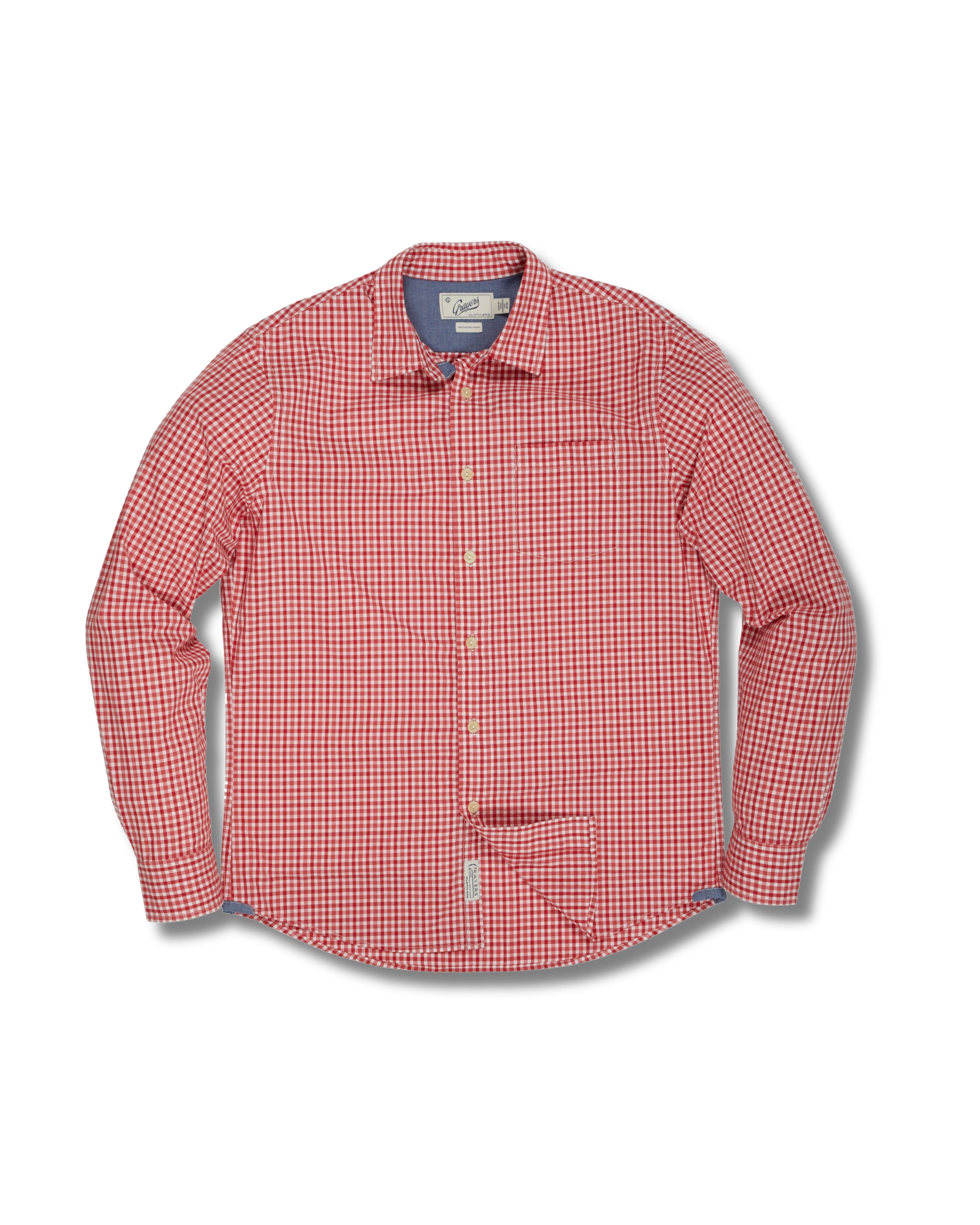 Stuart Tinted Gingham Poplin Shirt*