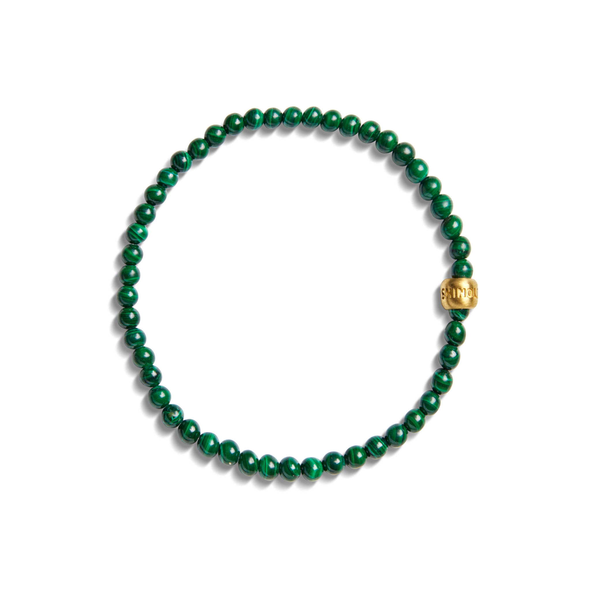 4mm Beaded Bracelet Malachite