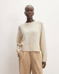 The Boxy Crew in Cashmere | Bone