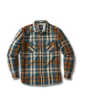 Edmund Sherpa Lined Shirt Jacket - Blue Biscuit