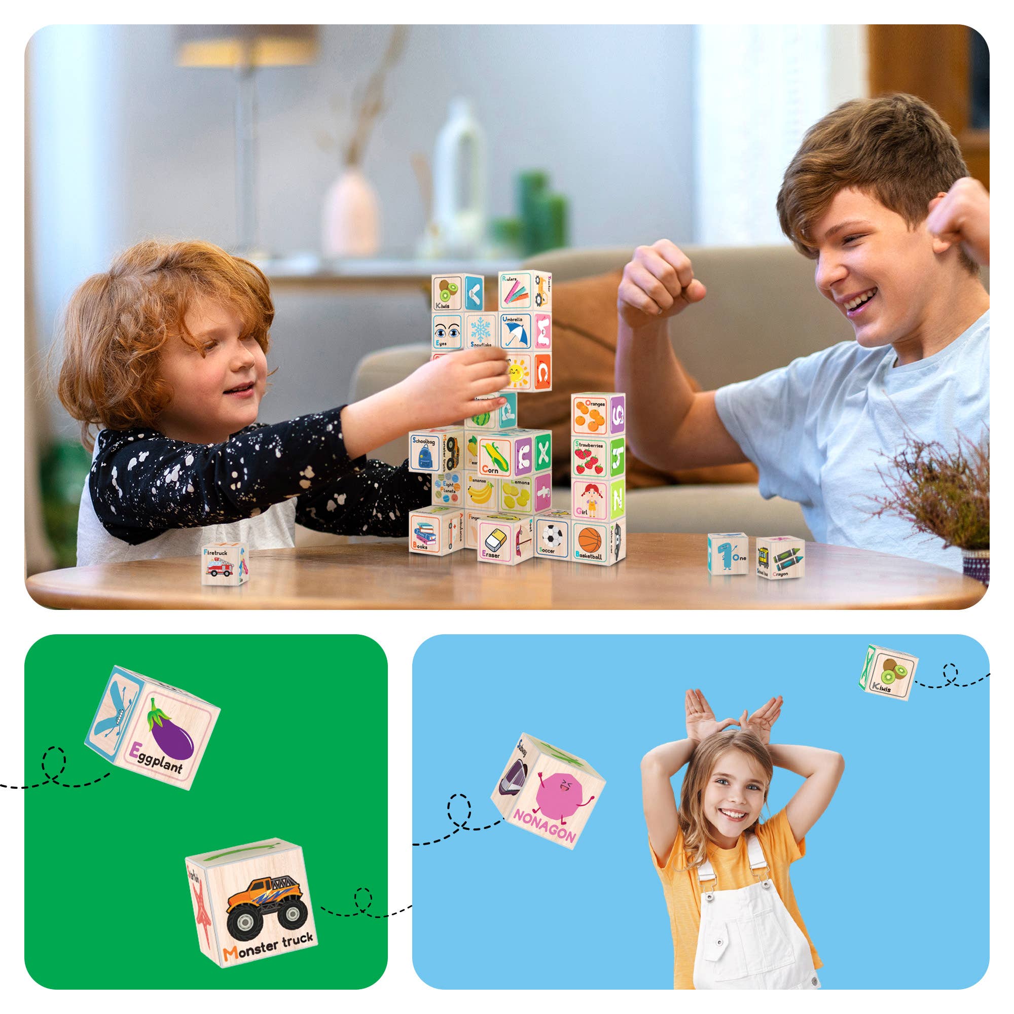 PicassoTiles - PicassoTiles 36pc 1" Magnetic Cubes Set