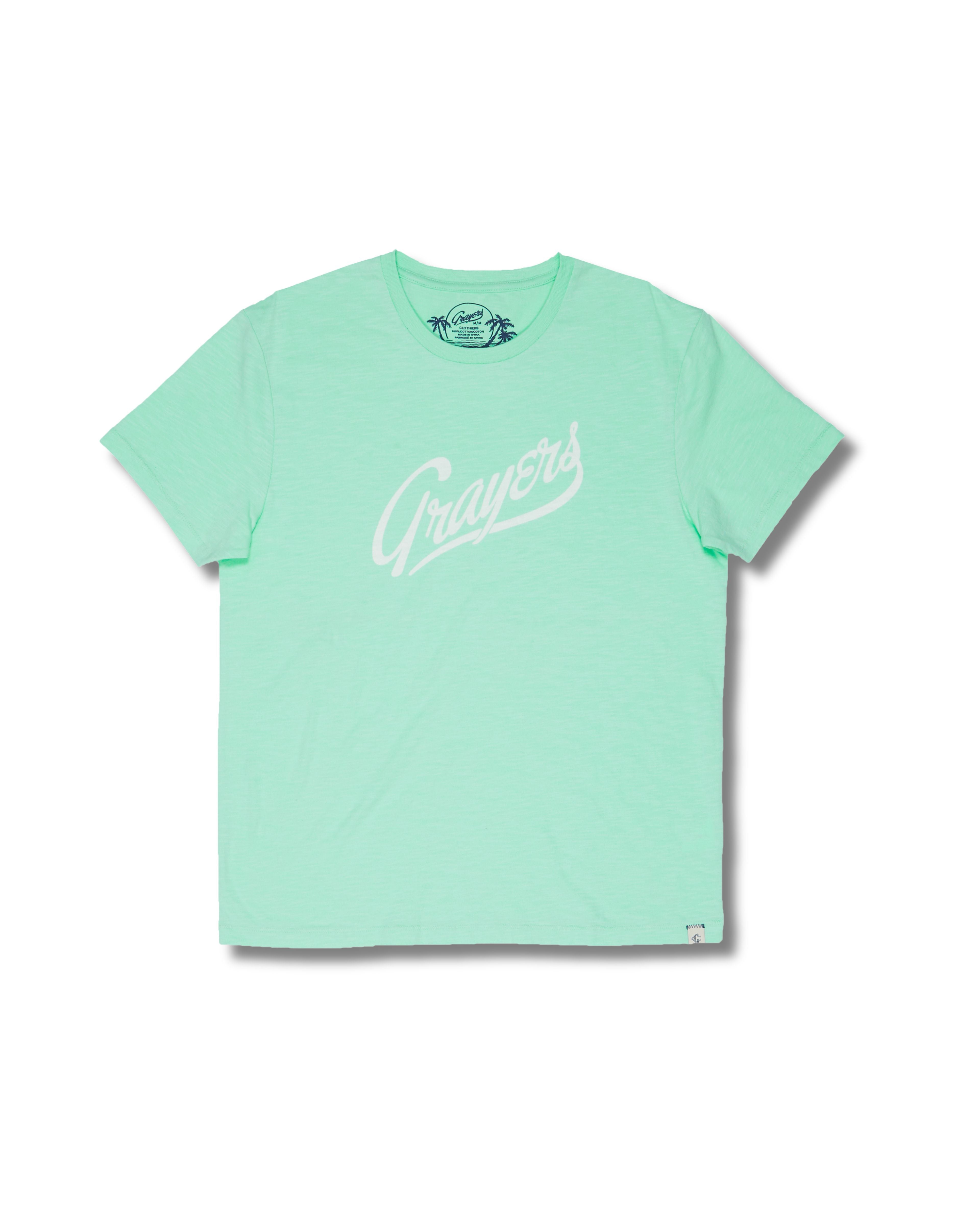 Grayers Print Tee - Seafoam *