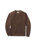 Dunlop Reverse Fleece Crew Neck - Dark Earth