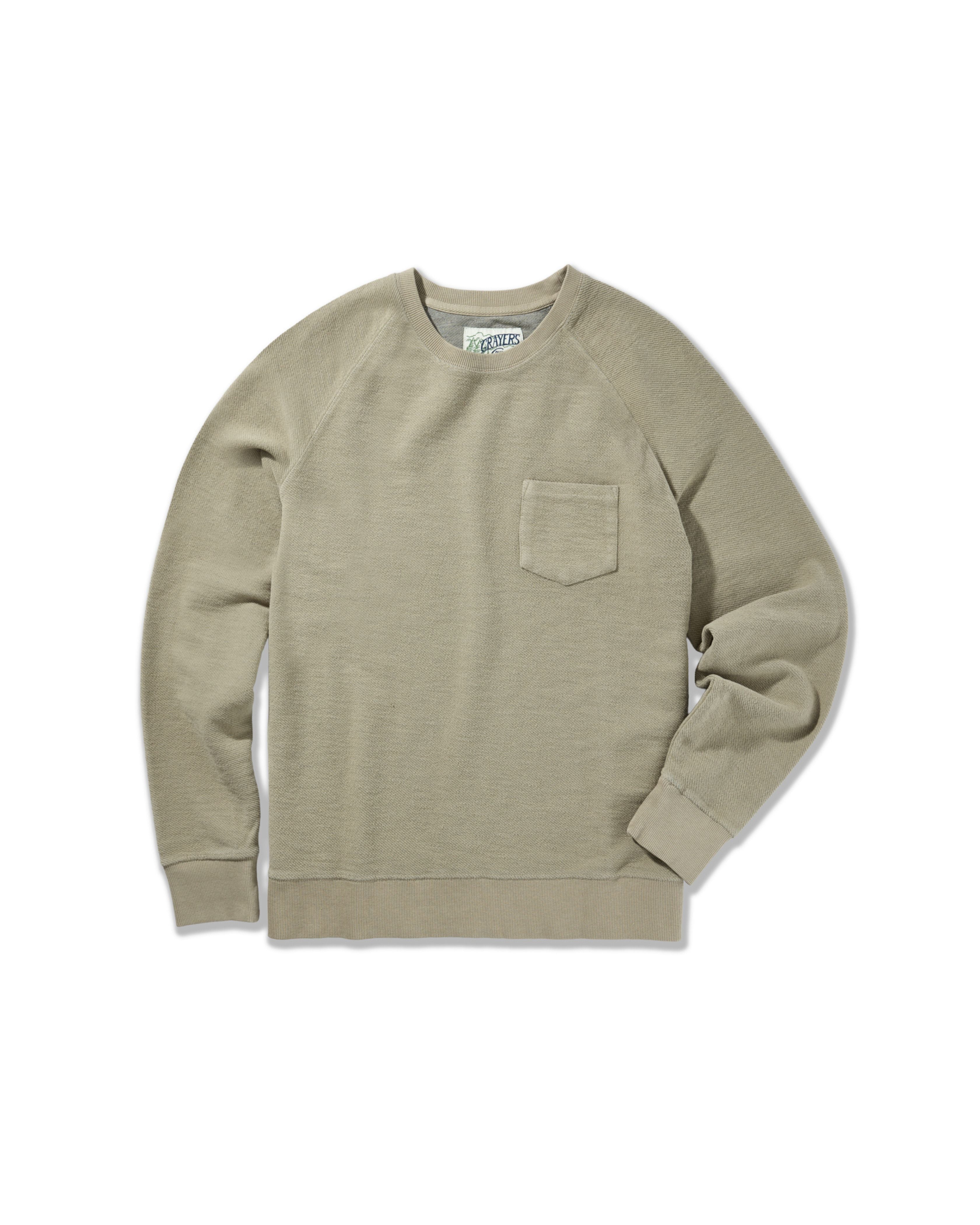 Dunlop Reverse Fleece Crew Neck - Trench