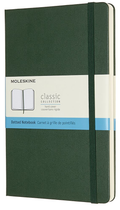 Moleskine Notebook, Large, Dotted, Myrtle Green, Hard (5 x 8.25)