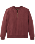 Quarter-zip Terry Sweatshirt - Wine