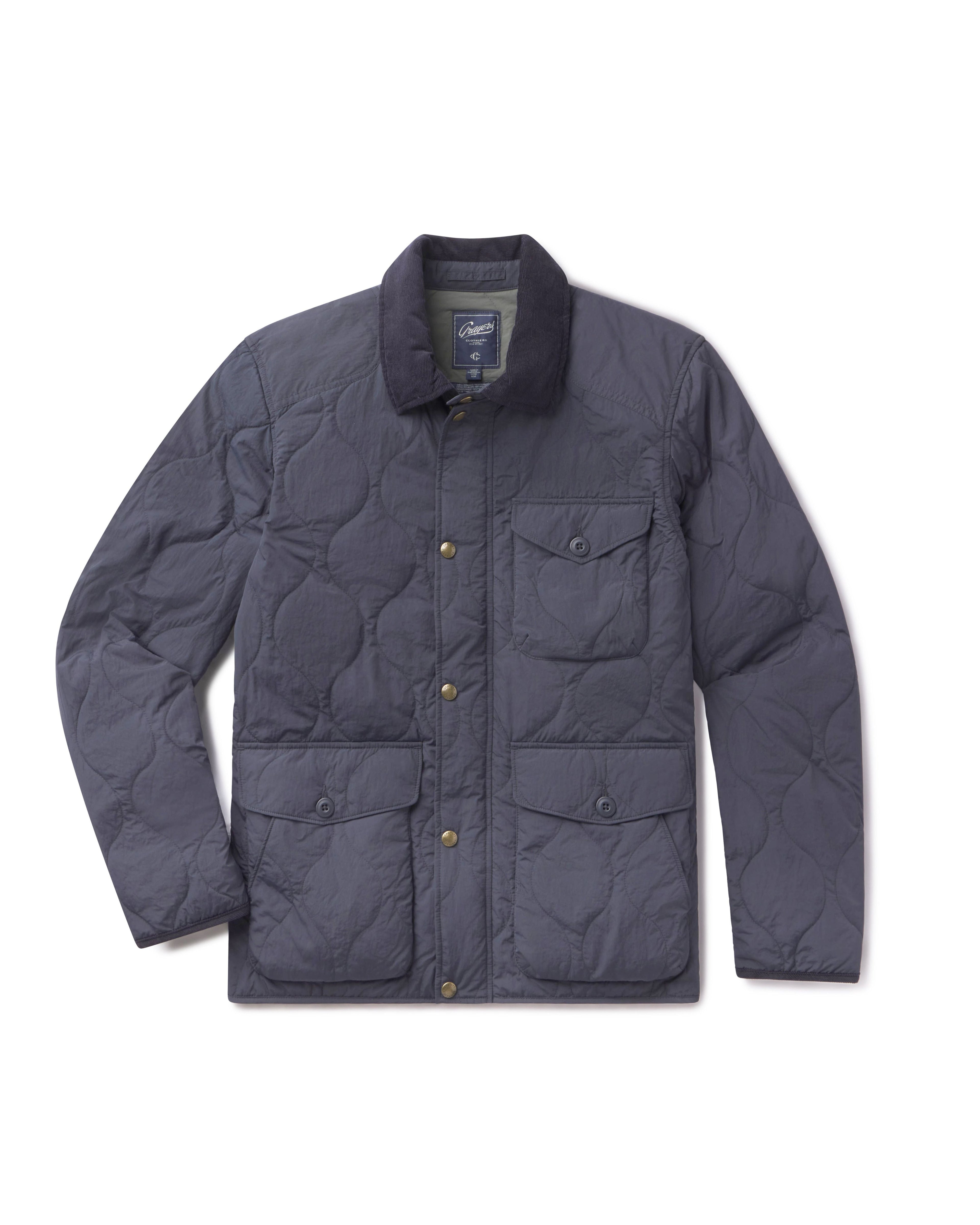 Andrew Lightweight Quilted Jacket - Navy