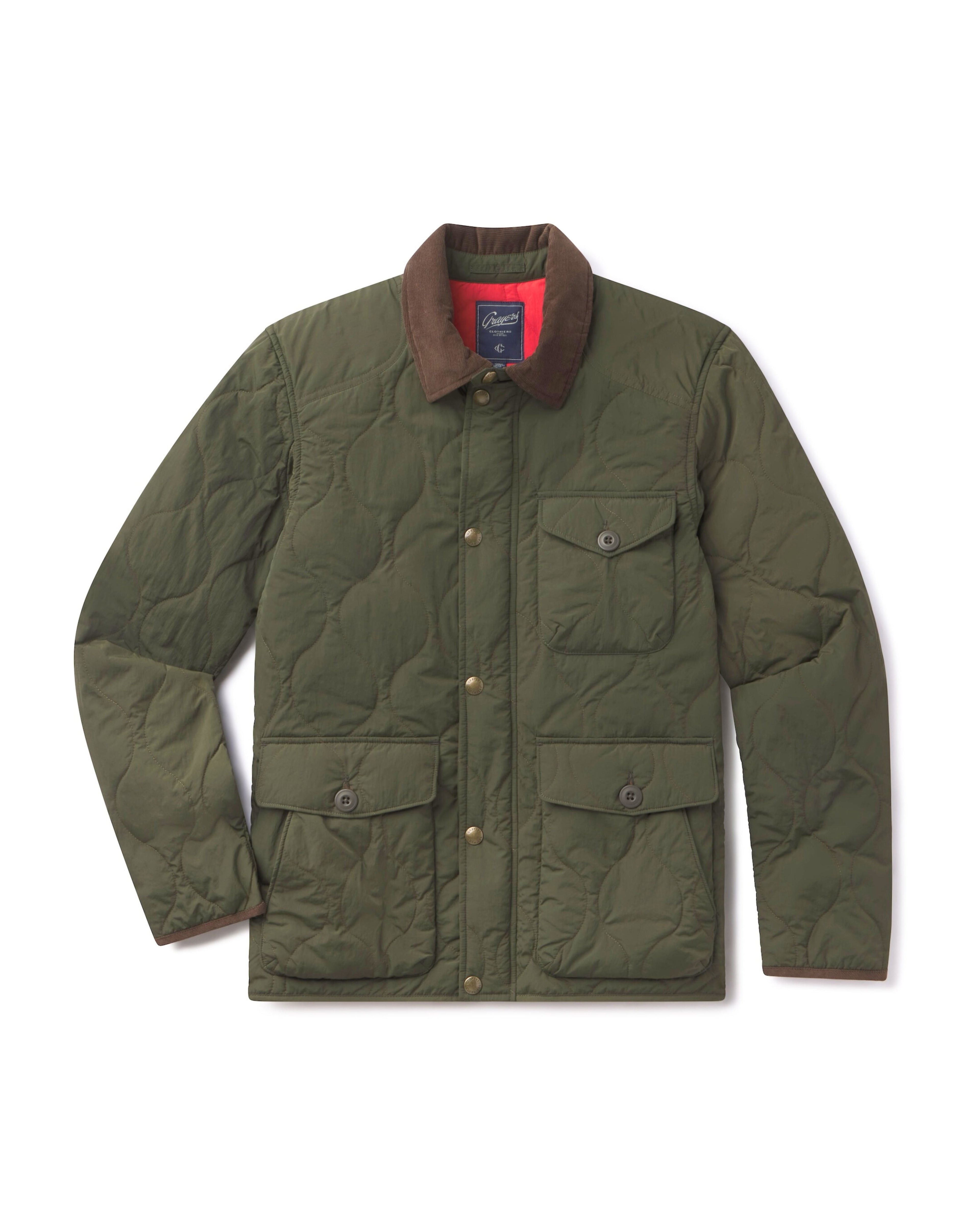 Andrew Lightweight Quilted Jacket - Olive