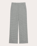 Plaid Wool Twill Straight-Leg Trousers