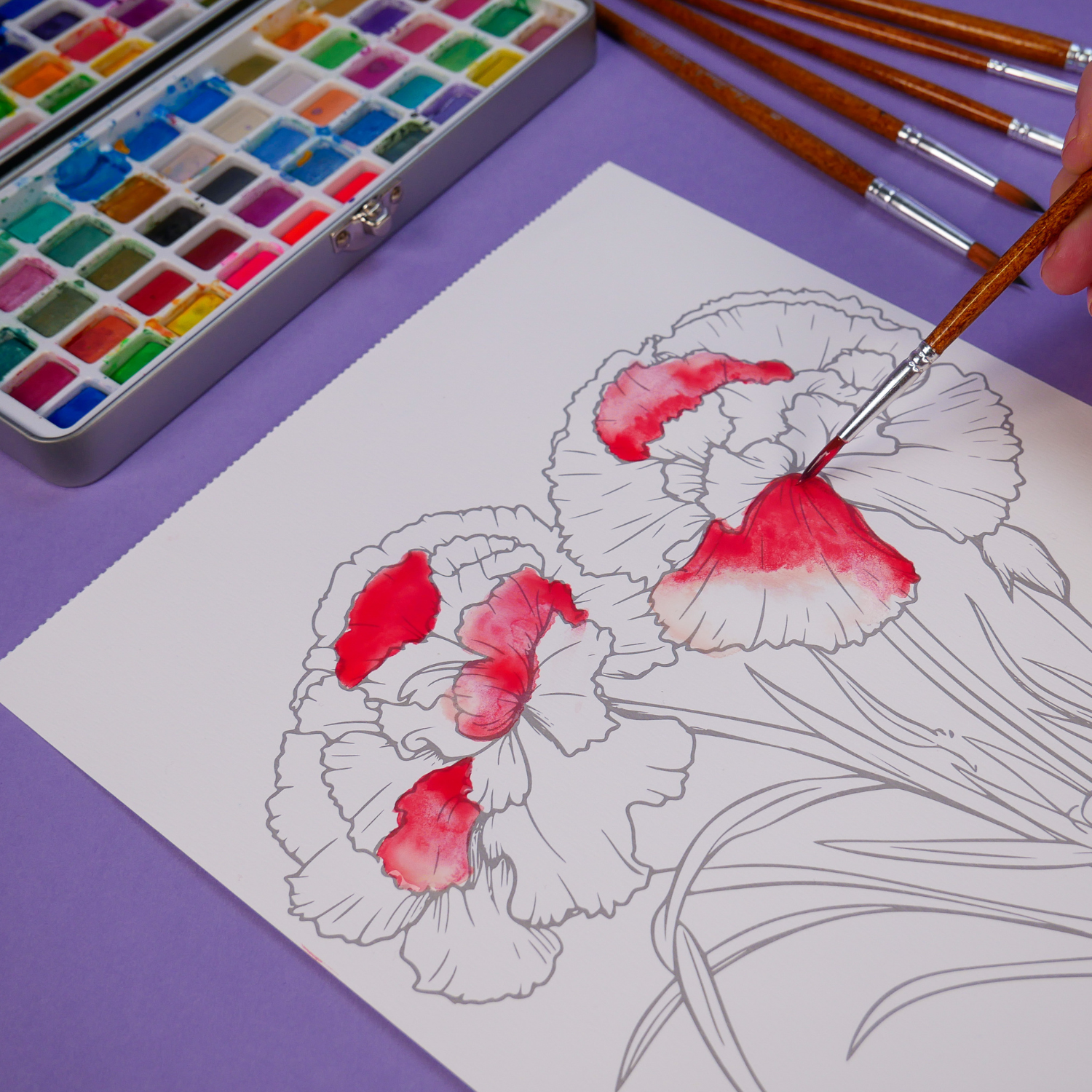 Watercolor Workbook Family-Style Craft Pack