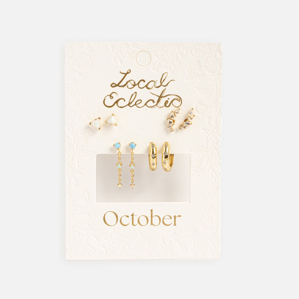 Classic Birthstone Earring Set