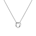 Elan Le Coeur Necklace Silver