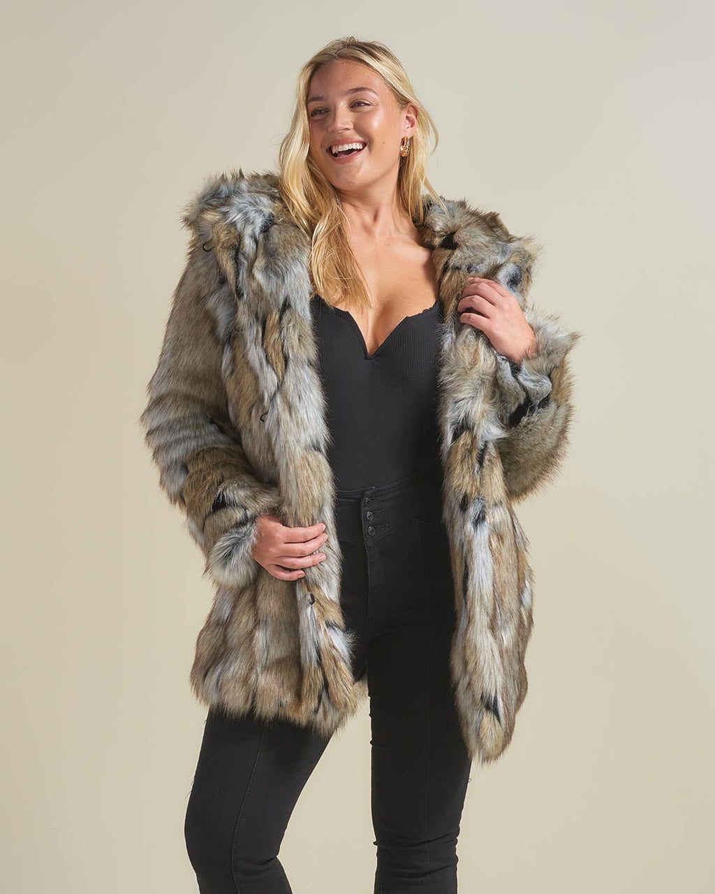 Hooded Women's Faux Fur Coat | Wolverine