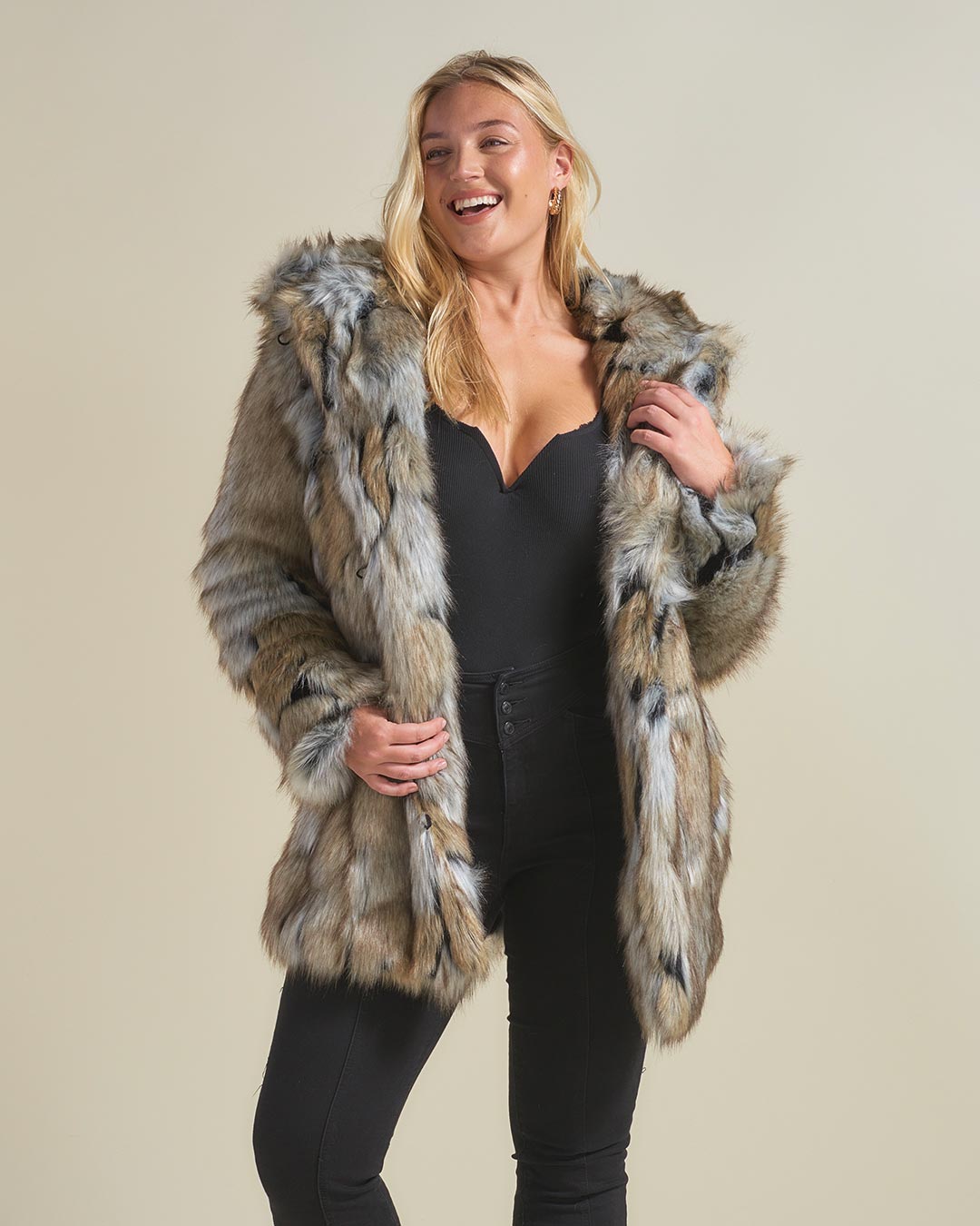 Hooded Women's Faux Fur Coat | Wolverine