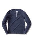 New Windsor Double Cloth Henley - Navy Heather