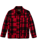 1940s Mackinaw Wool Cruiser Jacket - Red / Black Heritage Plaid