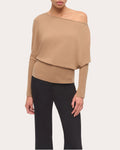 Lavina Knit Draped Asymmetric Sweater