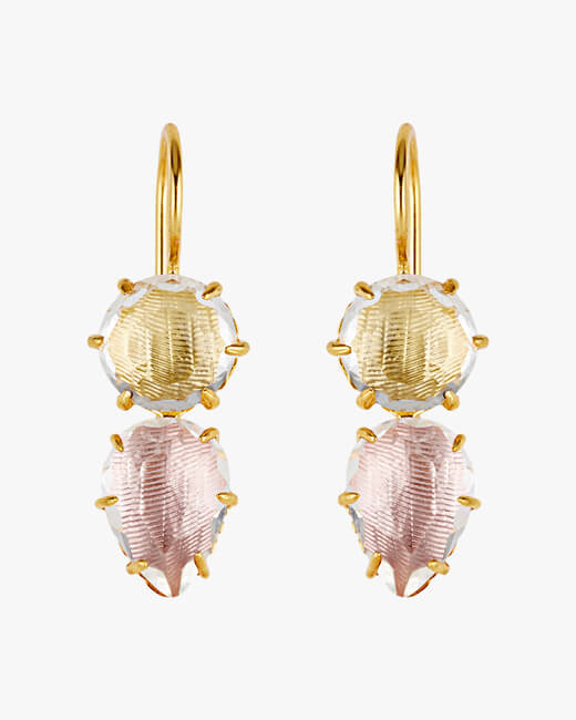 Caterina Round Pear Earrings