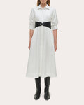 Olson Poplin Belted Midi Shirt Dress