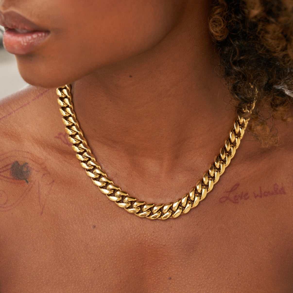 GLD GLD Signature Cuban in Yellow Gold- 12mm