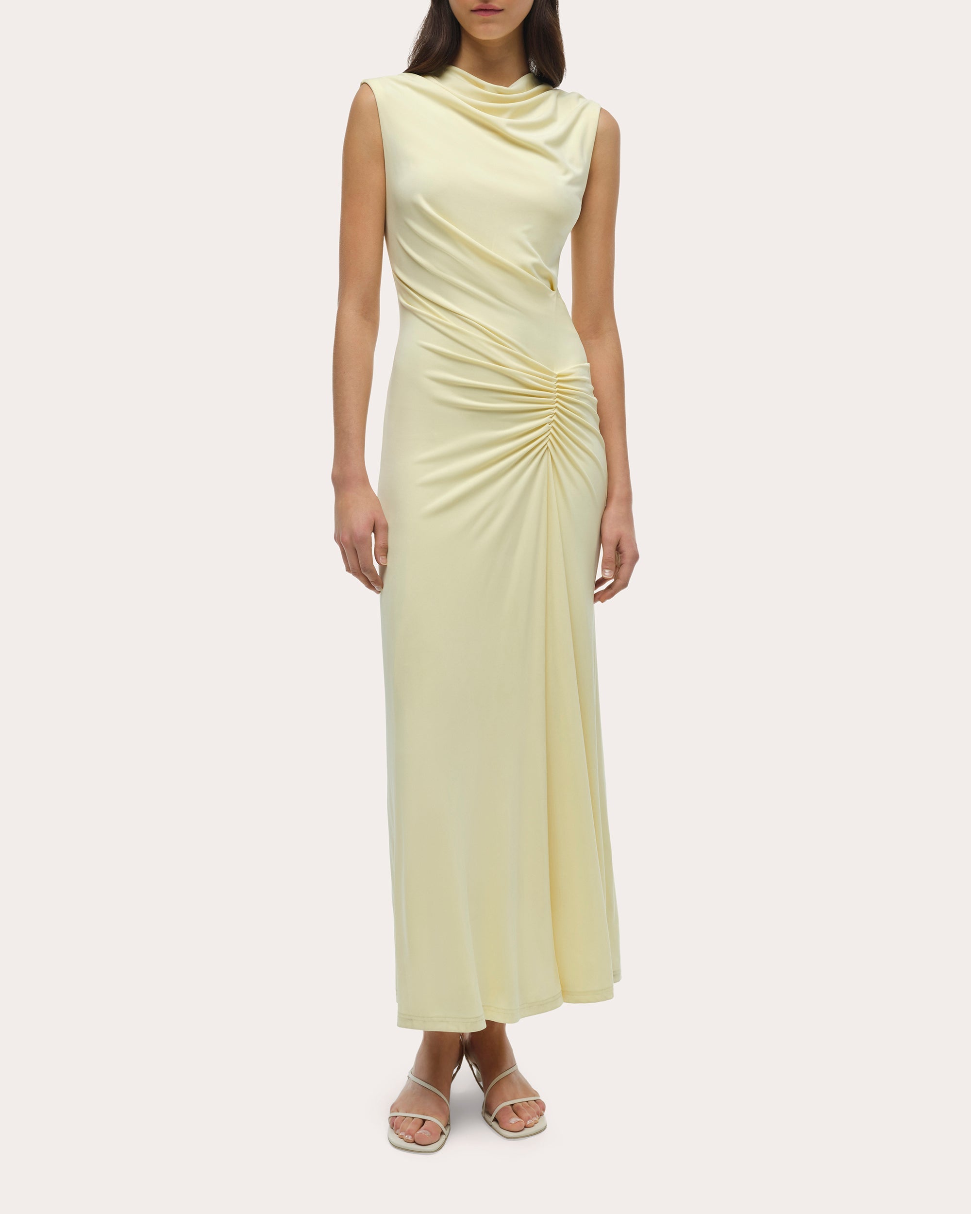 Acacia Draped Jersey Maxi Dress
