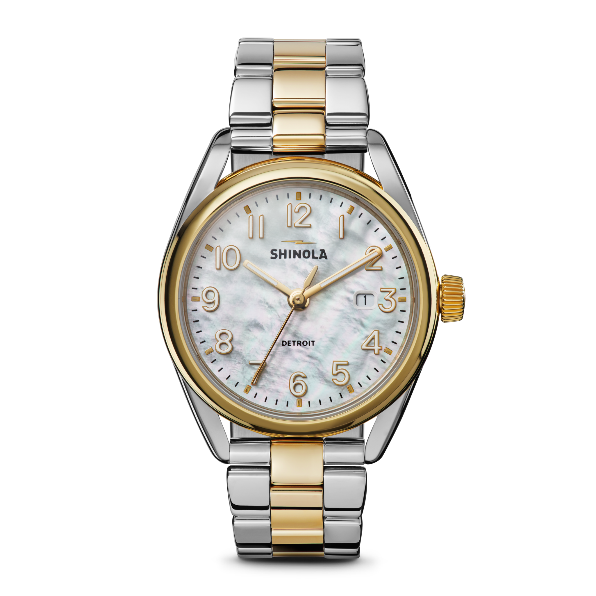 Derby Watch - White Mother of Pearl