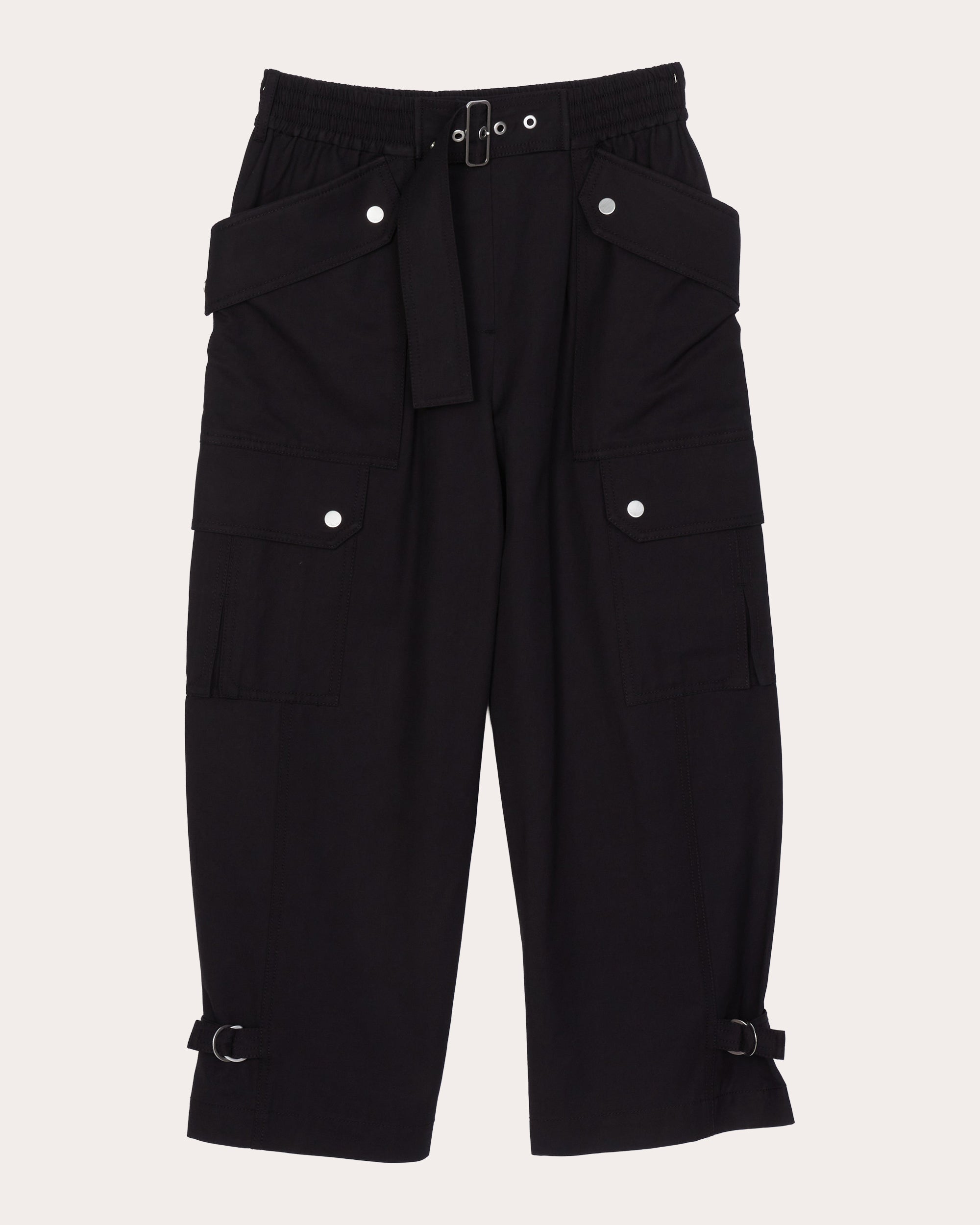 Twill Utility Cropped Cargo Pants