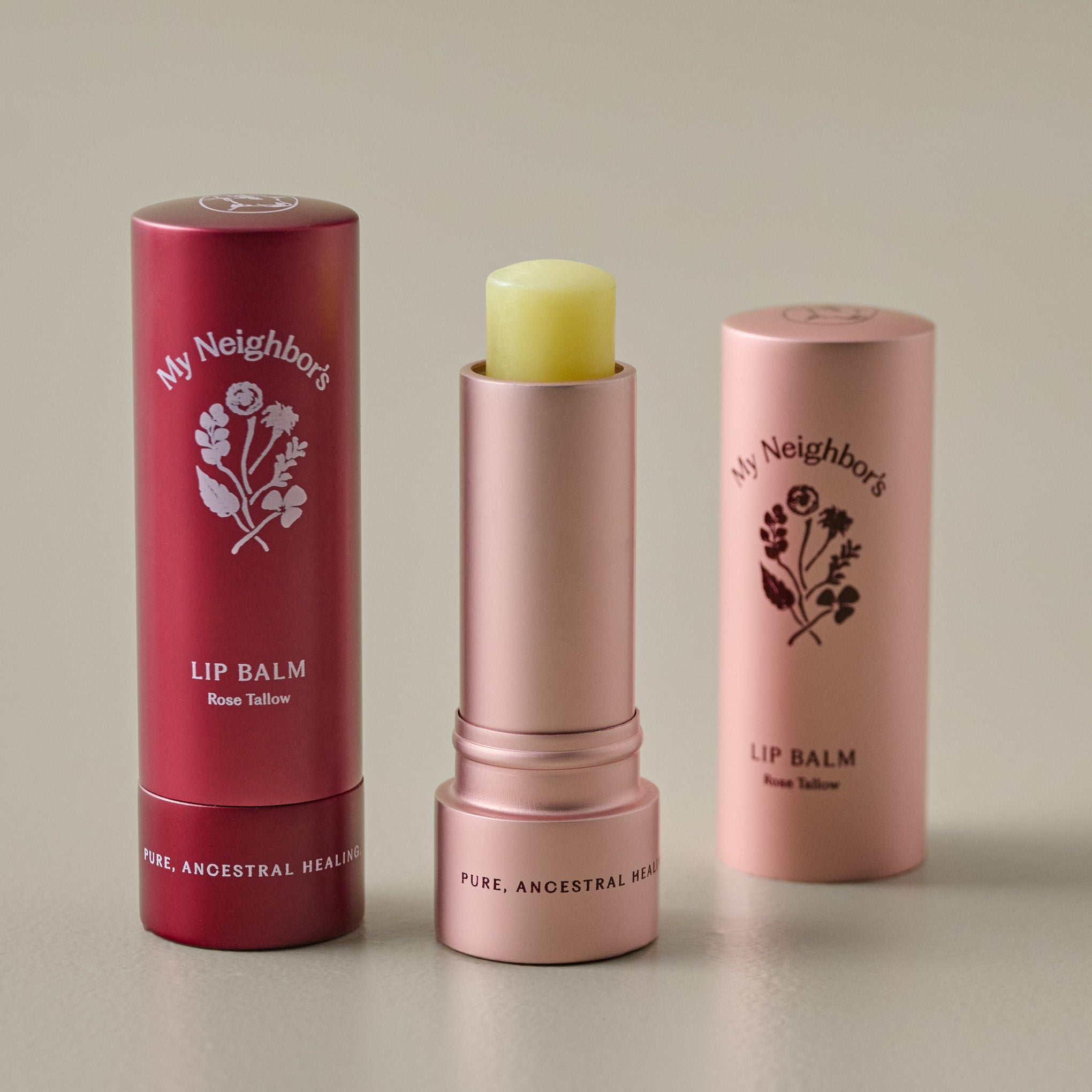 My Neighbor's Tallow Rose Lip Balm