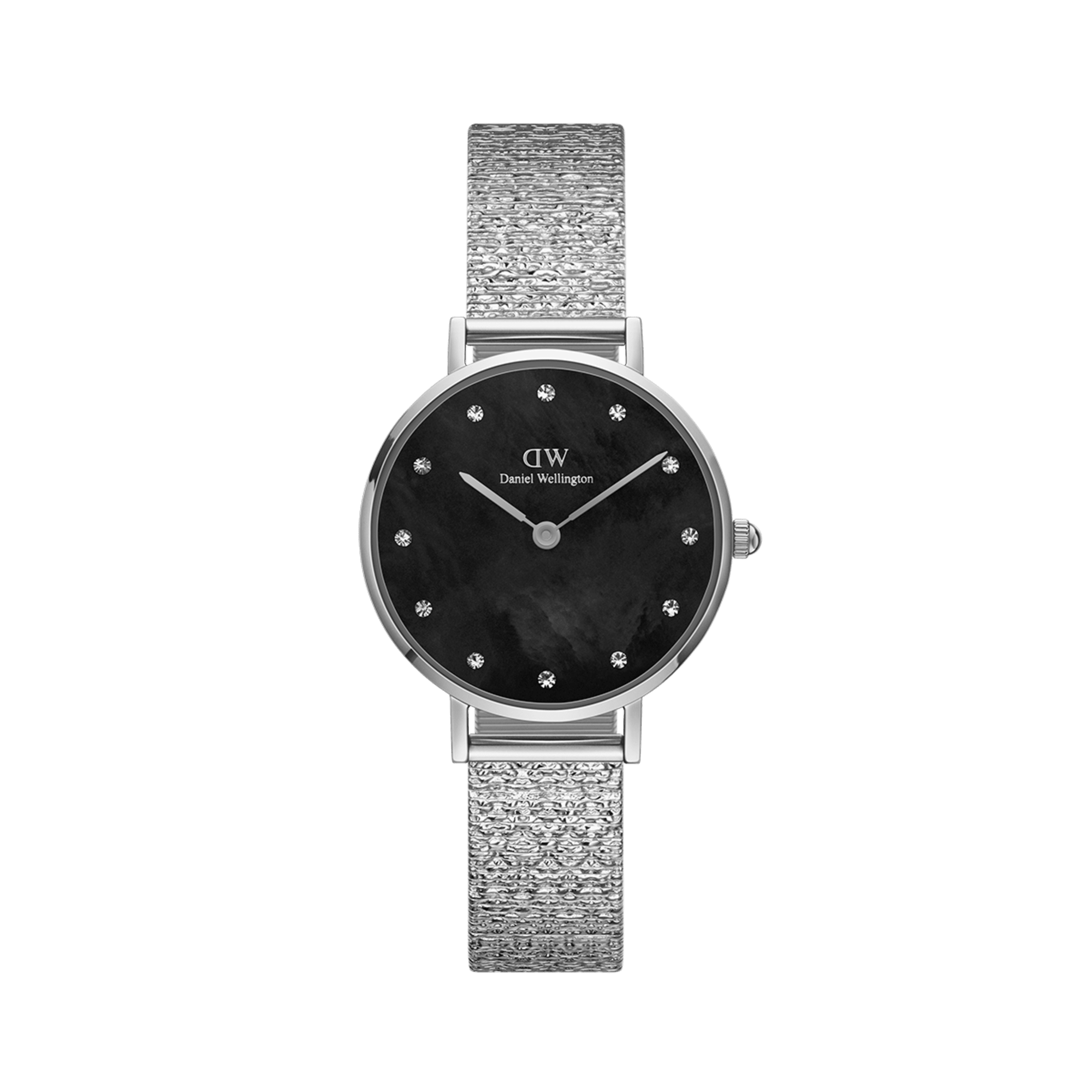 Petite Lumine Pressed Piano Black MoP Silver