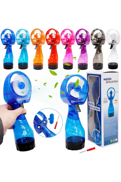 Portable Water Spray Misting Electric Fan - Individual Box