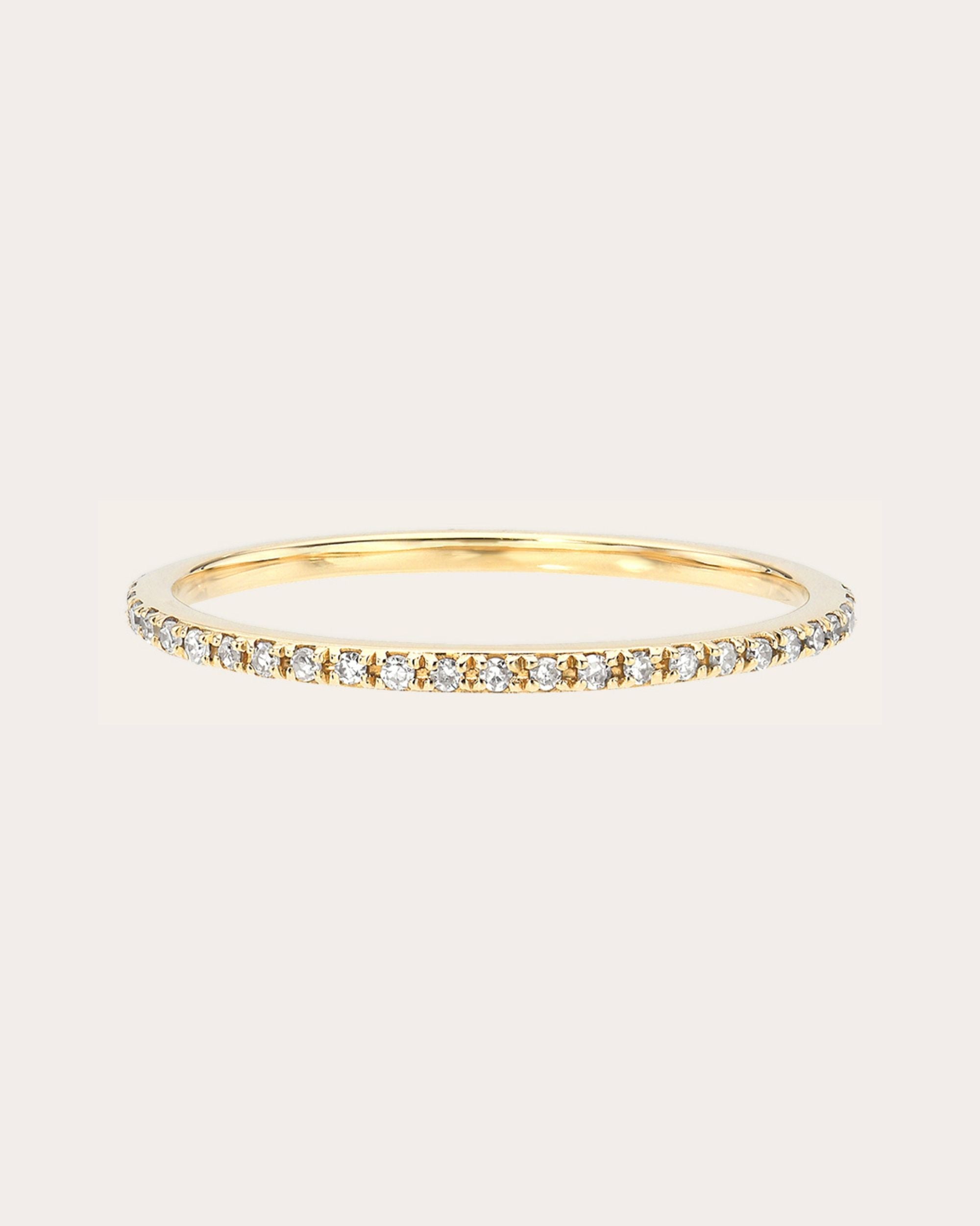 Diamond & 14k Gold Eternity Ring