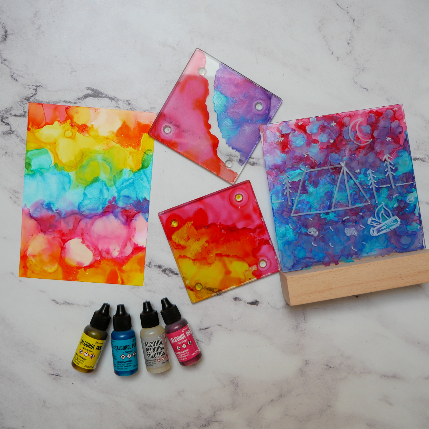 Virtual Alcohol Ink LED Class