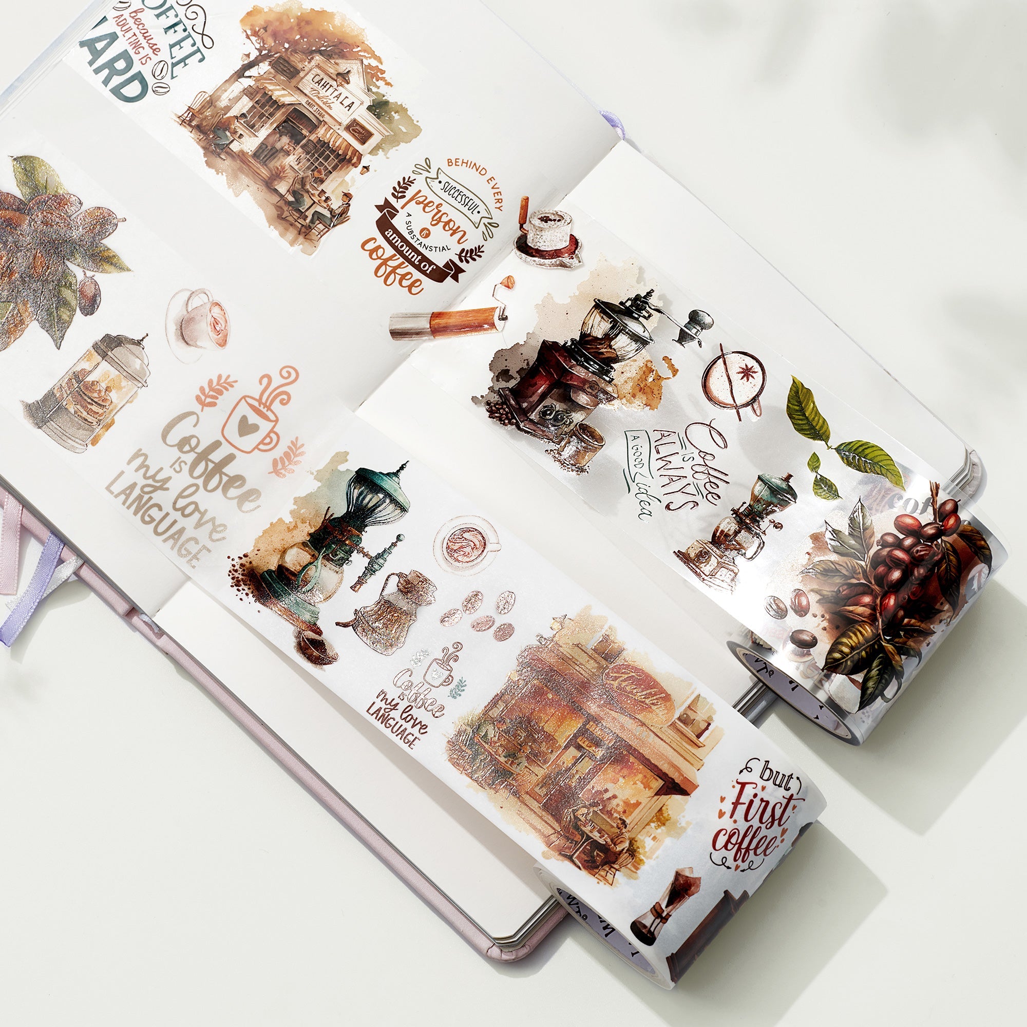 Caffeine Canvas Wide Washi/PET Tape
