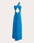 Daila Ruched Jersey Draped Cutout Gown