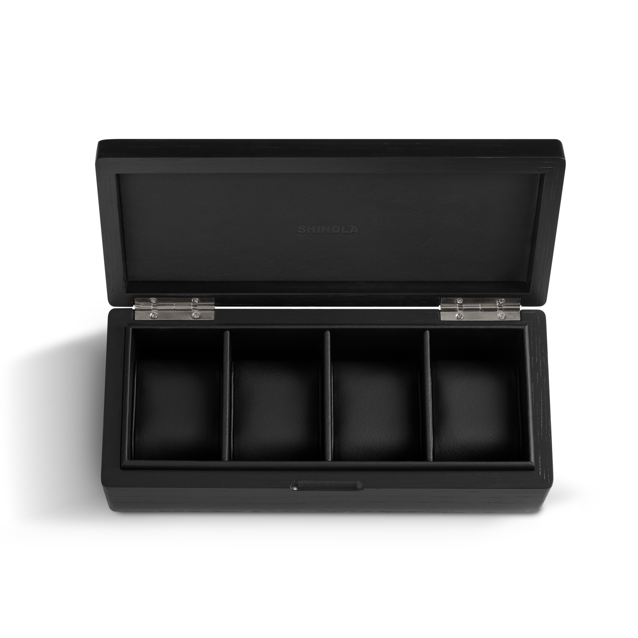 4 Slot Watch Box - Black