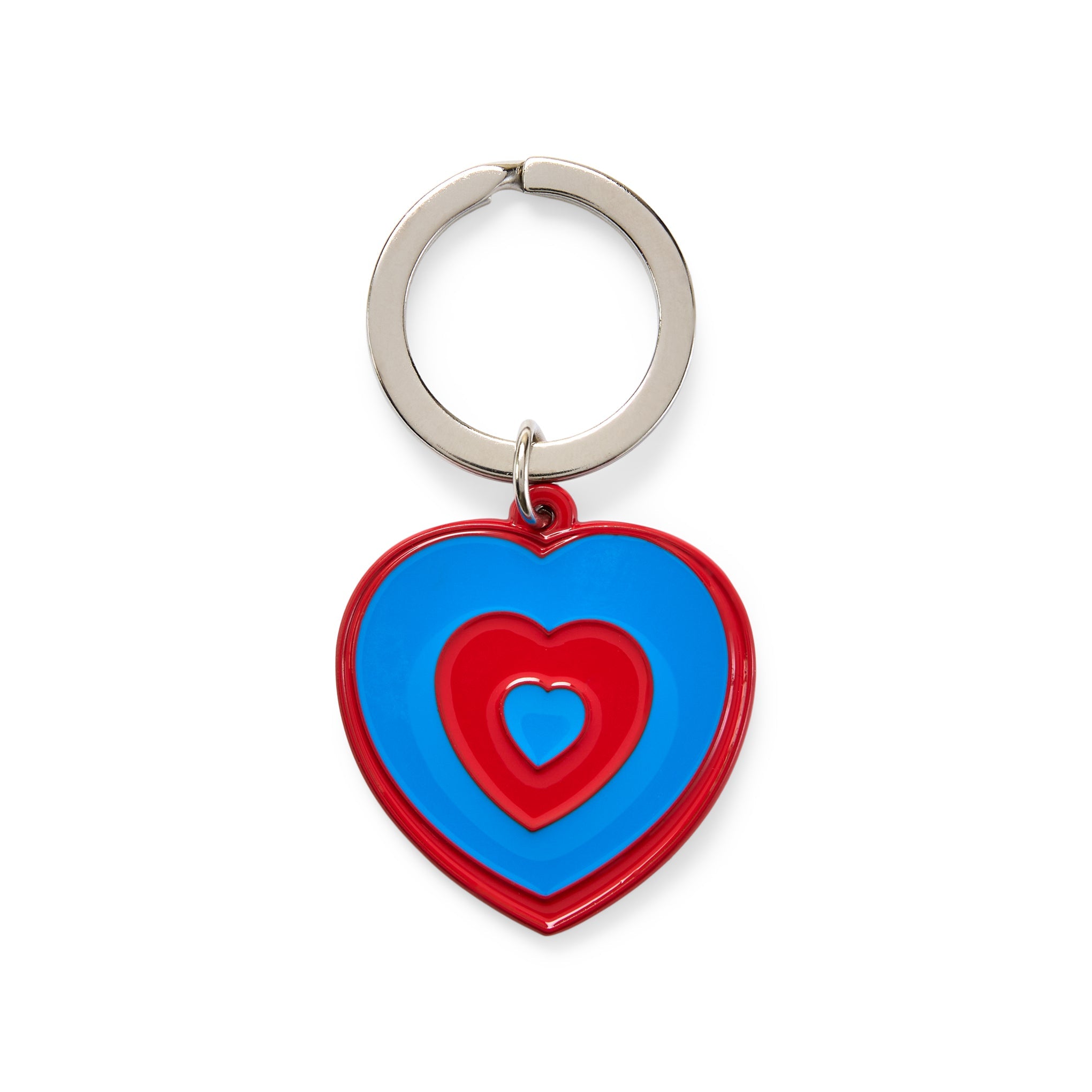 Marcel Duchamp Fluttering Hearts Enamel Keychain