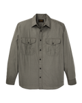 Washed Feather Cloth Shirt - Olive Gray