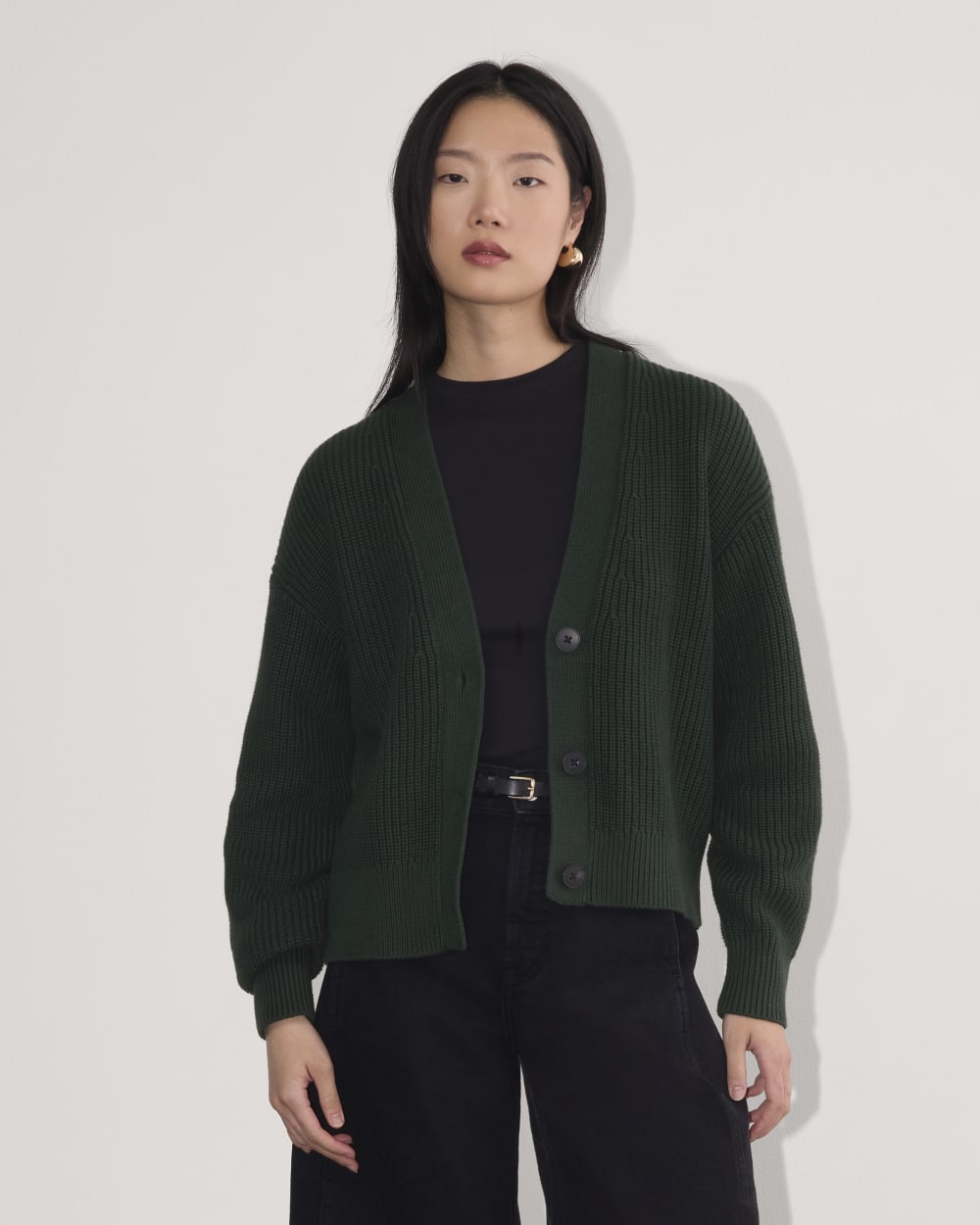 The Boxy Cardigan in Everyday Cotton | Scarab