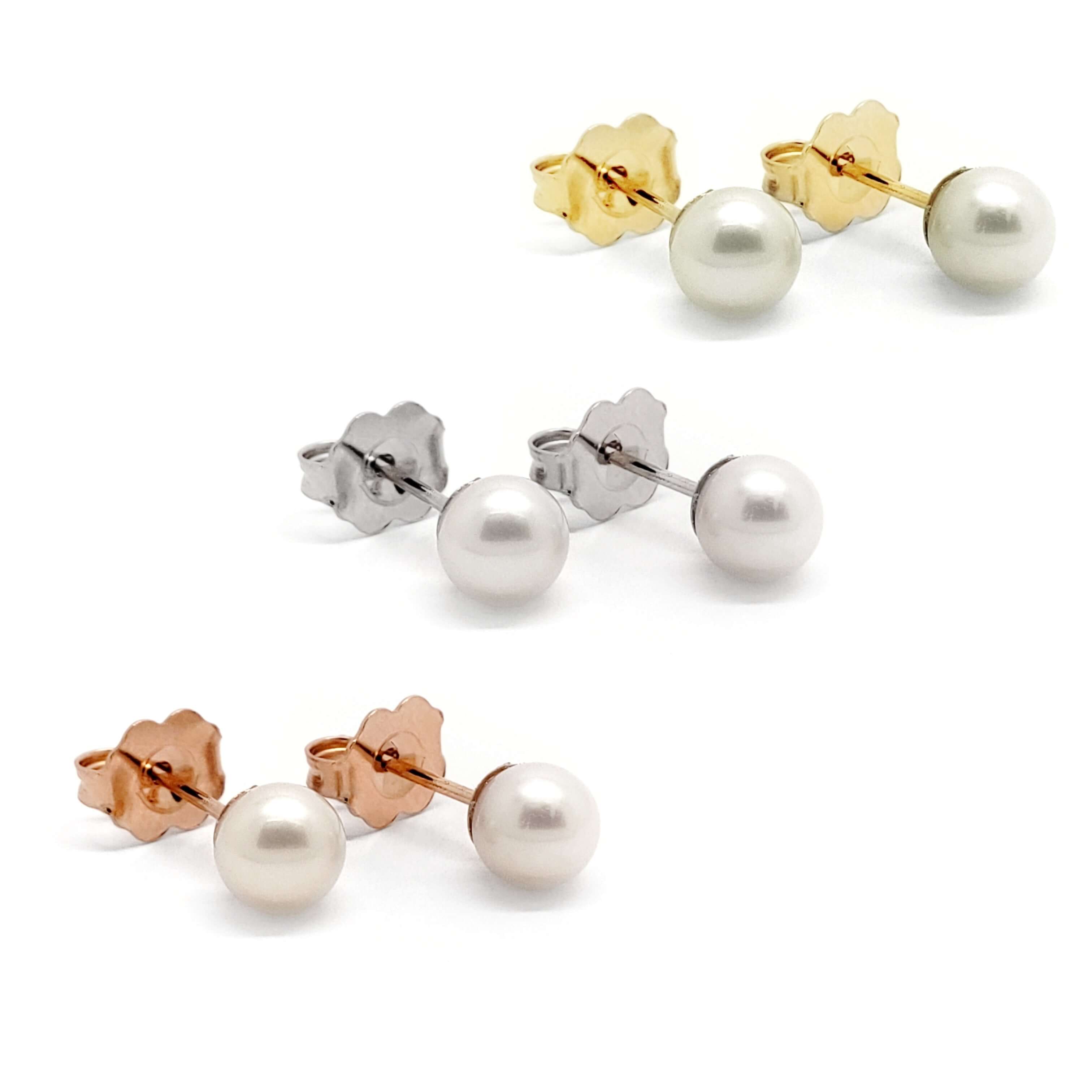 Freshwater Pearl Studs | 5mm