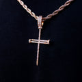 Rose Gold Nail Cross