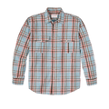 Filson's Washed Feather Cloth Shirt - Light Blue / Red / Natural Plaid