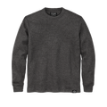 Waffle Knit Thermal Crewneck - Charcoal