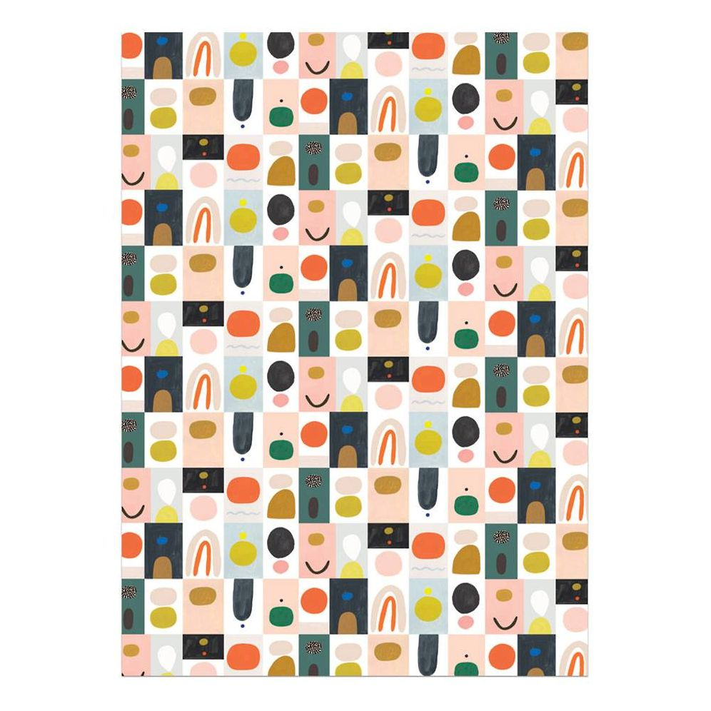 Color Block Flat Wrap