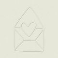 Love Letter Embosser Plate with Embossing Tool