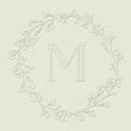 Delicate Wreath Custom Embosser Plate with Embossing Tool
