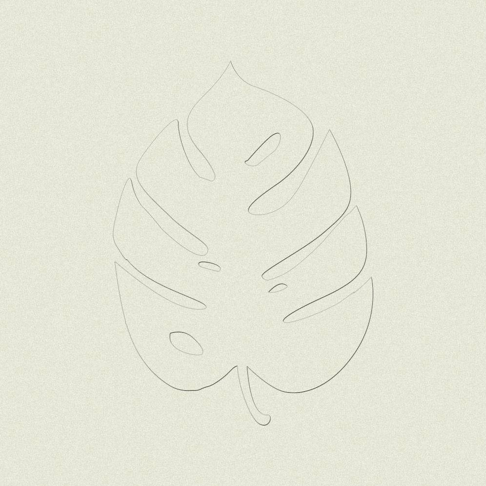 Monstera Embosser Plate with Embossing Tool
