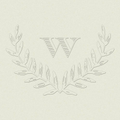 Monogram Laurel Custom Embosser Plate with Embossing Tool