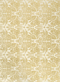Gold on White Metallic Floral Fine Paper