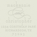 Script Accent Custom Embosser Plate